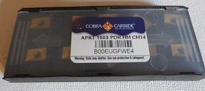 Cobra Carbide 42736 Solid Carbide Indexable Milling Insert, CM14 Grade, Multilay - Picture 1 of 1