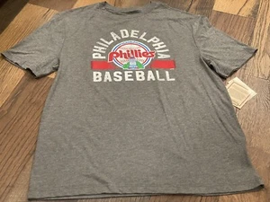 Philadelphia Phillies Heathered Gray Forbes Team T-Shirt / NWT - Picture 1 of 7