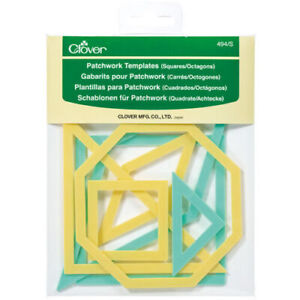 Clover Patchwork Templates - Choose Triangle/Hexagons or Squares/Octagons CL494