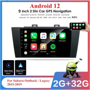 9'' Car Stereo Radio GPS Head Unit For Subaru Legacy Outback 2015-2018 Carplay - Picture 1 of 23
