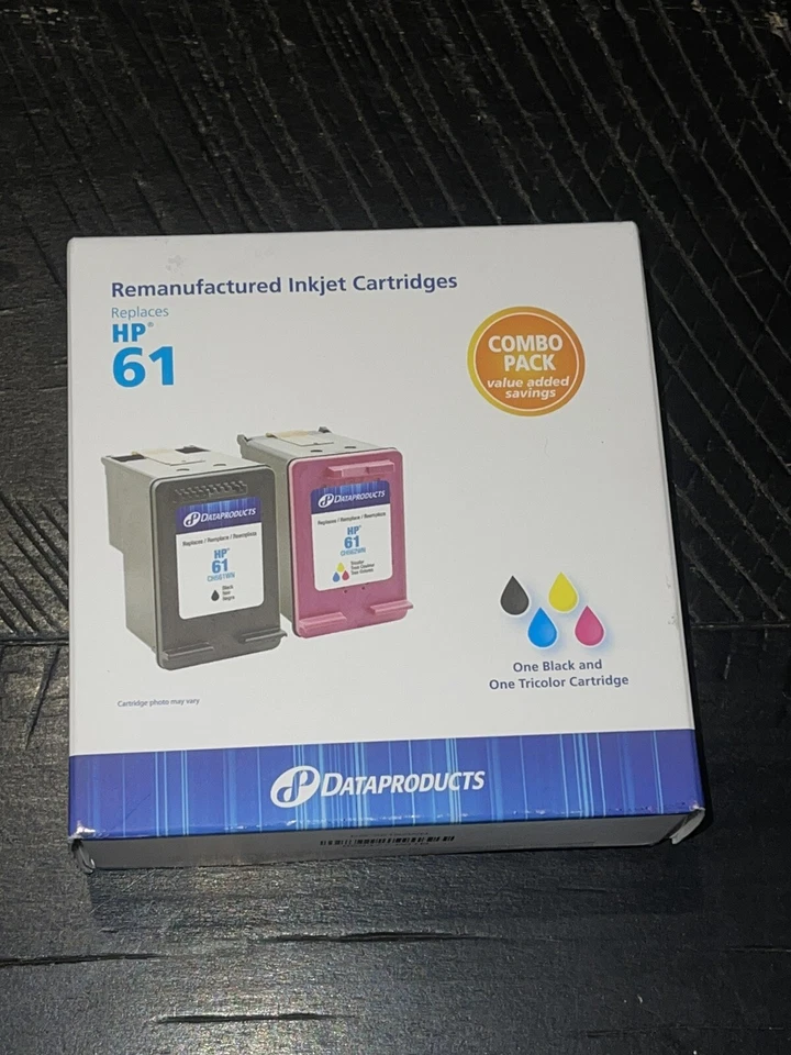 Dataproducts HP 61  Black / Tri-color Remanufactured Ink Cartridge  - Image 1 of 4