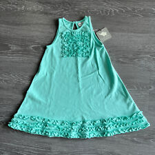 Lucky Jade Dress Kids Size 2/3 Mint Green Sleeveless Ruffle