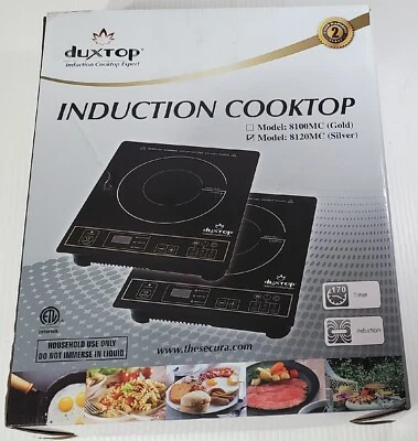 Cooktop de indução portátil Duxtop 1800W prata 8120MC 8100MC / BT-180G3 - Imagem 1 de 3