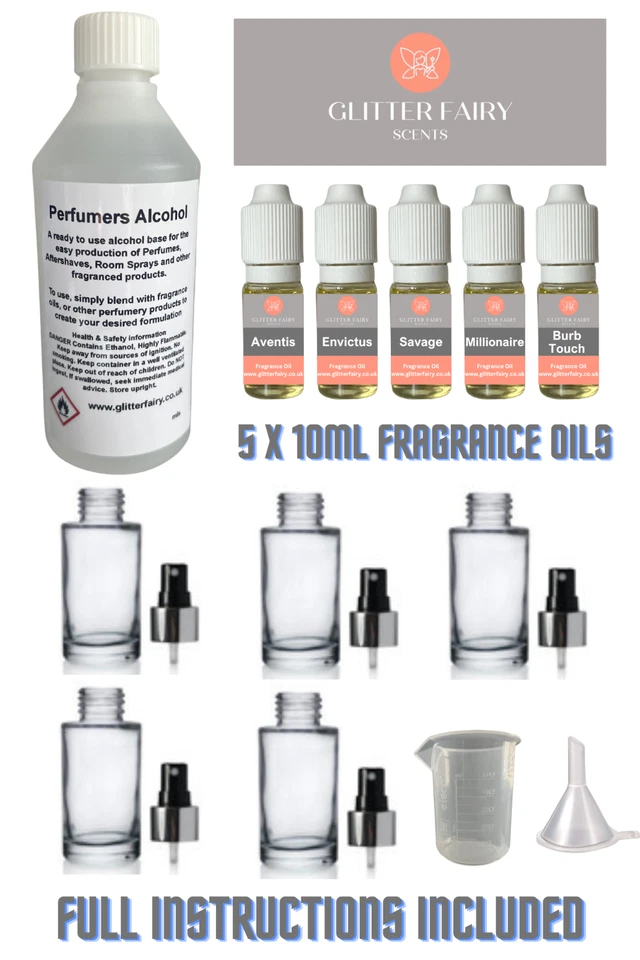 GLITTER FAIRY SCENTS Luxury Aftershave Making Starter Kit