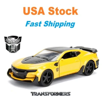 Transformers 5 Bumblebee 2016 Chevy Camaro, Jada, Diecast Toy Car, 5.25", 1:32 - Image 1 of 4
