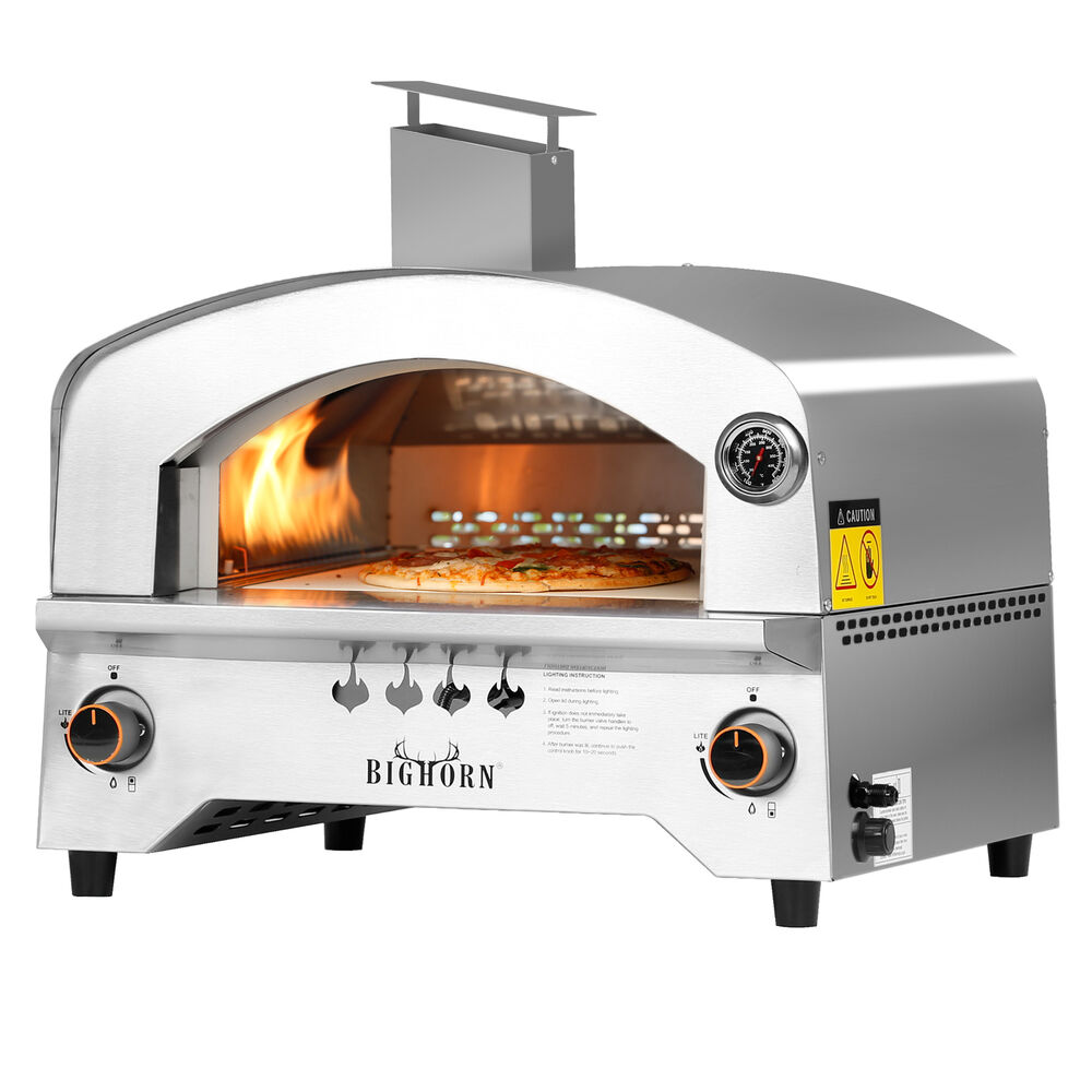 BIG HORN Gas Pizza Oven Portable Stainless Steel Steak Beefer Outdoor Gas grill