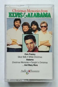Elvis and Alabama Audio Cassette Tape Christmas Memories from 1991 Album Music - Picture 1 of 8