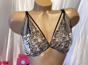Victoria's Secret Bra Very Sexy Unlined Plunge 36DDD Animal Print - Picture 1 of 3