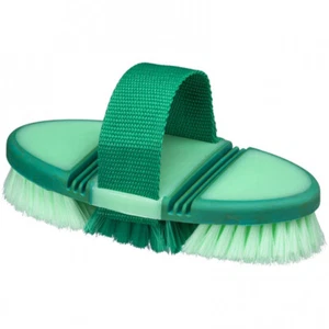 28JT Hunter Green Tough1 Tack Horse Grooming Great Grips Flex Finishing Brush - Imagen 1 de 1