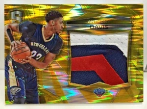 Anthony Davis 2015-16 Panini SPECTRA Gold Prizms Jumbo 3 color GU Patch #'d 5/10 - Picture 1 of 2