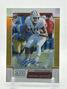 2019 Score Rookies Gold Zone Signatures /50  Rookie Auto RC JJ Arcega-Whiteside - Picture 1 of 1