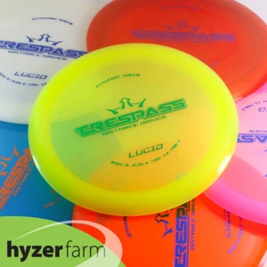 Dynamic Discs LUCID TRESPASS *pick your weight & color* Hyzer Farm disc golf - Picture 1 of 3