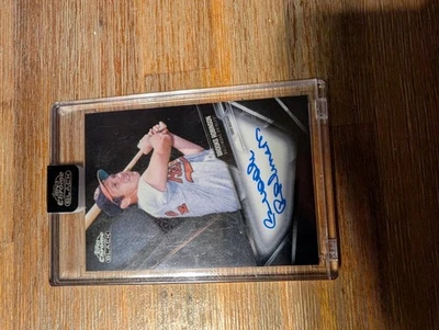 Brooks Robinson 2021 Topps cromo negro casi nuevo automático Orioles Foto 1 de 2