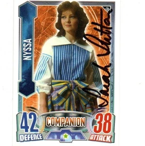 Tarjeta coleccionable Doctor Who Panini Alien Attax #196 firmada por Sarah Sutton - Imagen 1 de 1