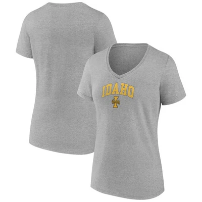 Women's Gray Idaho Vandals Campus V-Neck T-Shirt - Image 1 of 3