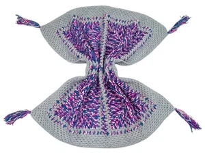 HANDMADE CROCHET Blanket Lapghan Knee Throw Granny Stitch Tassles 93cm x 93cm - Picture 1 of 10