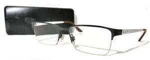Marco de gafas Ralph Lauren RL 5089 54-18-140 media llanta marco de gafas negro y plateado - Imagen 1 de 12