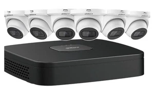 Dahua N484E62S 8Ch NVR Kit with 6 4MP Starlight Mini Eyeball Cameras New* - Picture 1 of 12
