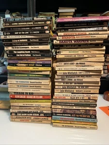 Book lot! 58 Vintage 1960s/1970s - Paperback Novels - Spy Action Thriller Pulp - Picture 1 of 13