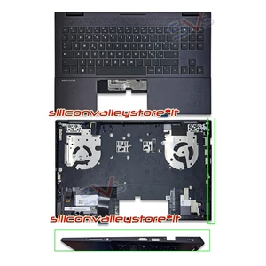 TopCase Palmrest Tastiera Italiana Retroilluminata Antracite HP OMEN 15-EK 15-EN - Picture 1 of 1