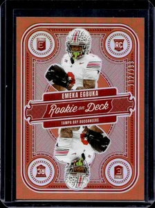 2025 Donruss Elite Emeka Egbuka Rookie On Deck RC Orange Rookie #172/199 - Picture 1 of 2