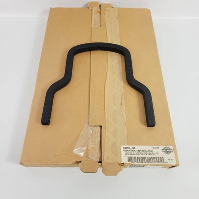 OEM Harley 53010-98 Sportster Dyna Softail Black Wrinkle Short Sissy Bar Upright - Image 1 of 4