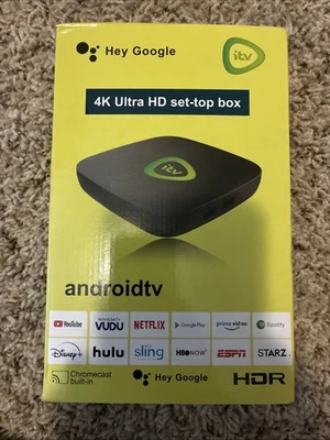 Set-top box 4K Ultra HD Androidtv TV Box Android TV Box - Immagine 1 di 4