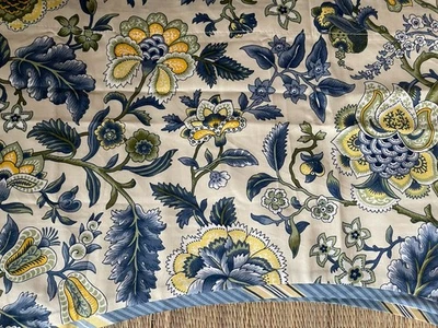 Lote de 3 Cenefas Waverly Imperial Porcelana Azul Amarillo 80"x18" Foto 1 de 4