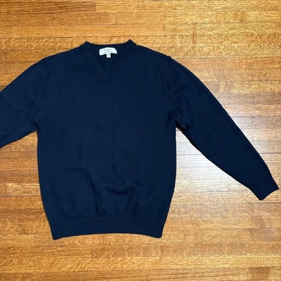 Suéter Turnbury Extra Fino Lana Merino Cuello en V Para Hombre Talla S Foto 1 de 4