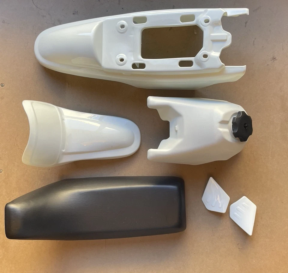 For Yamaha PW50 PY50 Plastic Fender Body Seat Gas Tank Kit - White - Image 1 of 1