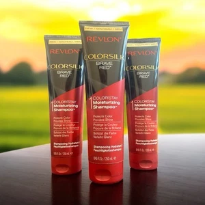 3 x Full Size REVLON COLORSILK Brave Red Feuchtigkeitsshampoo - Bild 1 von 3