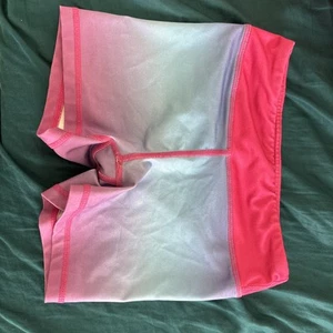 Girls 90 Degree By Reflex Rainbow Pink Shorts Used Size Medium Kids - Picture 1 of 3