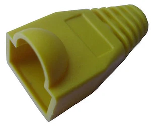 50 pcs CAT5 CAT6 RJ45 8P8C Modular Plug Connector End Boot Cap Yellow Color - Picture 1 of 6