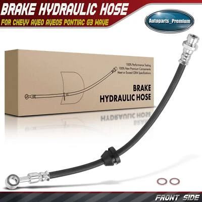 Front Left or Right Brake Hydraulic Hose for Chevrolet Aveo 2004-2011 Pontiac G3 - Image 1 of 4