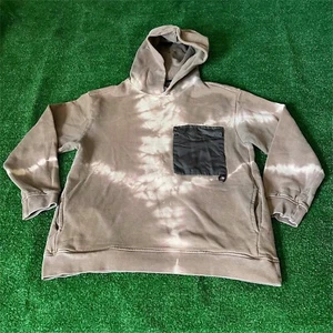 Zara Kids Tie Dye Pockets Long Sleeve Brown Beige Pullover Hoodie Size 11-12 - Picture 1 of 14