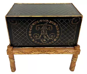 Ferguson Copeland Chinoiserie Trunk or Chest on Stand / Side Table - Picture 1 of 11