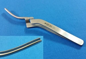 GERMAN GRADE STAINLESS Articulating Paper Dental Forceps Curved Instruments - Picture 1 of 3