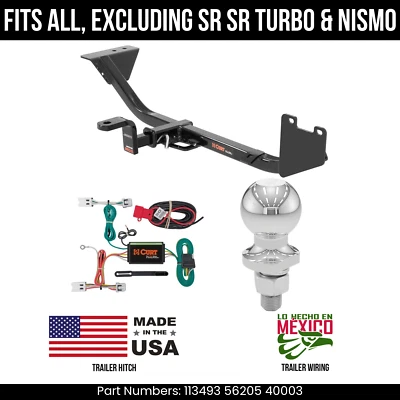 Enganche de remolque Nissan Sentra 13-19 cableado de 4 pines bola de 2" sin SR SR Turbo y Nismo Foto 1 de 4