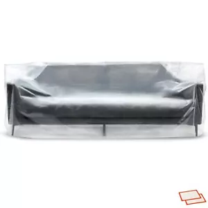 Plastic Furniture Covers for Moving - Heavy-Duty Couch Cover for Sofa Waterpr... - Picture 1 of 9