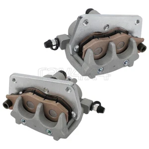 Front Brake Calipers & Pads for Yamaha YFZ450 2004-2009 2017 YFZ450R 2009-2024 - Foto 1 di 10