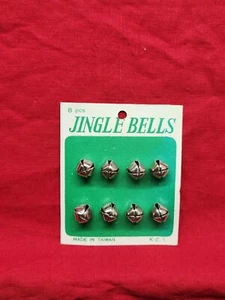 Jingle Bells set 8 pezzi 1/2 pollice nuovo vecchio magazzino - Foto 1 di 3