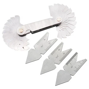 4pcs Thread Pitch Gauge 55° & 60° Whitworth & Metric Screw Thread Metalworking - Picture 1 of 12