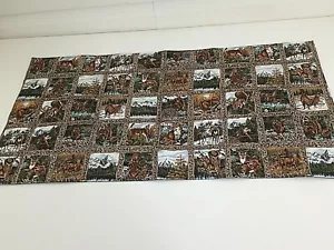 Sciarpa trapuntata tessuto tavolo stampe paesaggio natura tema natura 36 x 18,5" - Foto 1 di 7