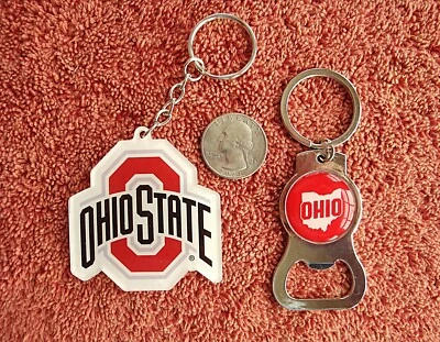 2 piece OSU Ohio State Buckeyes Keychain and Bottle Opener - Image 1 of 2