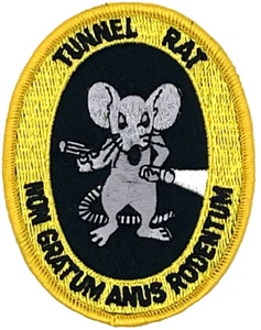 VIETNAM TUNNEL RAT MILITARY APPLIQUE IRON ON PATCH EE-196 - Picture 1 of 1