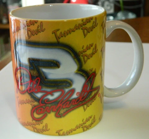 Vintage Dale Earnhardt #3 Tasmanian Devil Coffee Mug - 3 3/4" Tall Cover