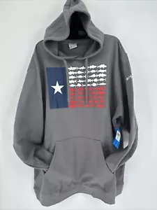 Columbia PFG Fischflagge Kapuzenpullover blau Größe Herren 3XL HOCH Neu $ 60 unverbindliche Preisempfehlung des Herstellers grau - Bild 1 von 9