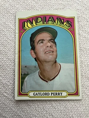 1972 Topps - #285 Gaylord Perry Salón de la fama Cleveland Indians Pitcher Foto 1 de 2