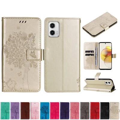 Phone Cover for Nokia G50 C12 G22 C10 Tree Embossing PU Leather Flip Wallet Case - Image 1 of 4