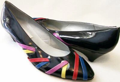 Nuevo Zapato de vestir SESTO MEUCCI para mujer charol tacón de cuña talla 7 N Italia Foto 1 de 3